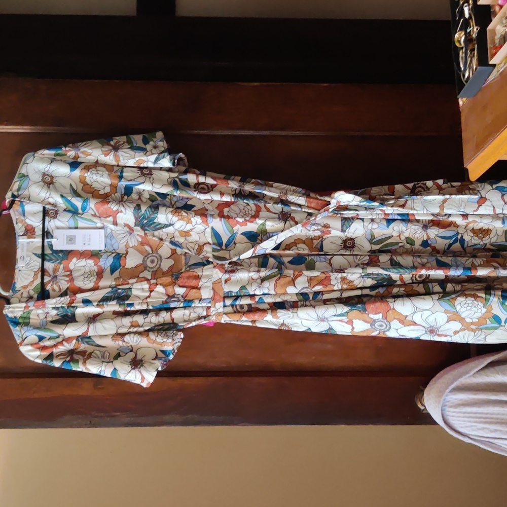 Cupshe floral wrap dress